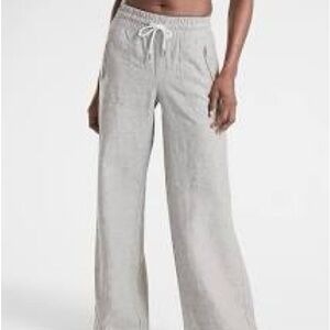 Athleta Cabo Linen Wide-Leg Pants